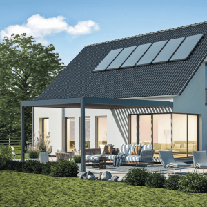 Stylish Pergola Terrace by Windox Windows