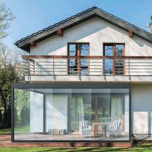 Stylish Pergola Terrace by Windox Windows