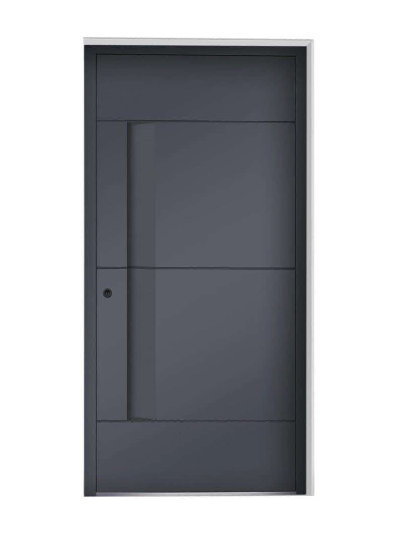 Stylish Glass Features for a Contemporary and Elegant Front Door