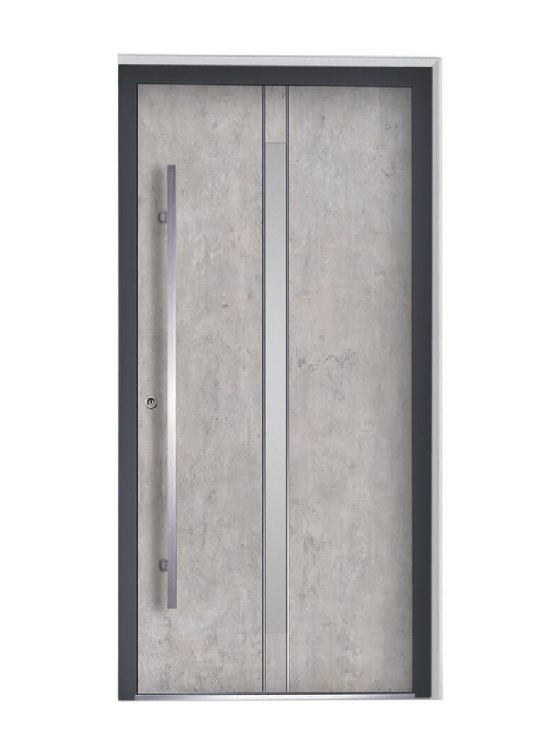 Privacy and Style with Frosted Glass on Your Front Door
